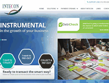 Tablet Screenshot of intecon.co.za